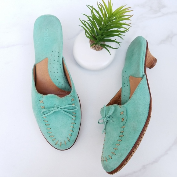 turquoise kitten heels